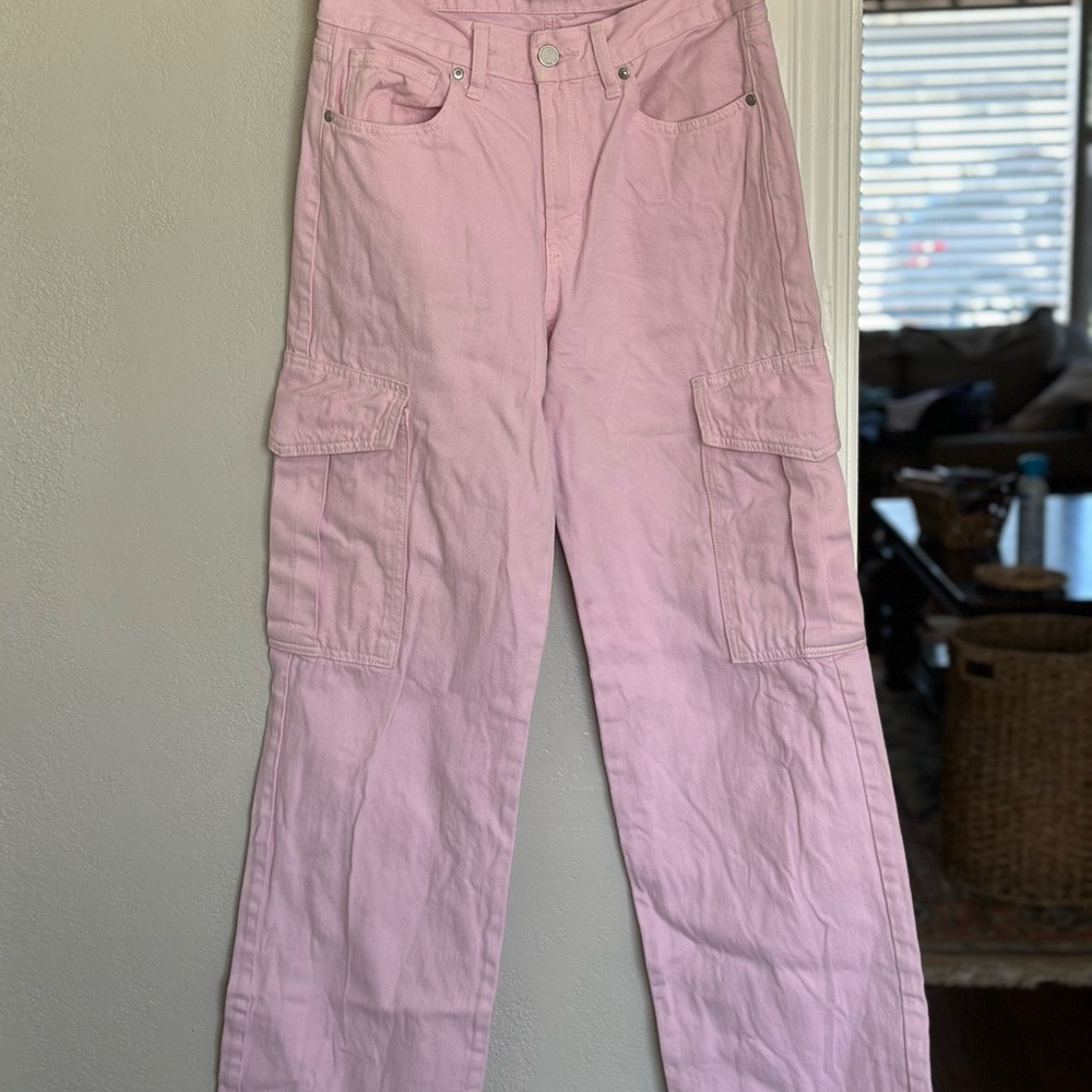 Pink Cargo Pants